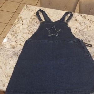nwt 2x jumper/dress denim